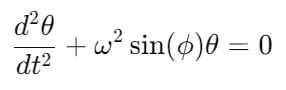 motion pendulum formula